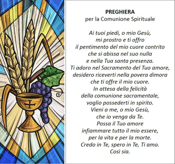 Comunione Spirituale Preghiere Per La Famiglia